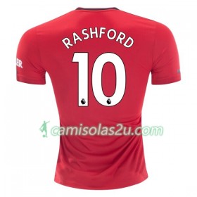 Camisolas de Futebol Manchester United Marcus Rashford 10 Equipamento Principal 2019/20 Manga Curta